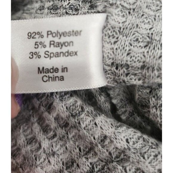 Lane Bryant Sweater Gray Space Dye Cowl Neck Women's 26 28 - Picture 6 of 7